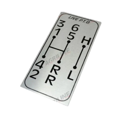 Agriline gear shift plate - plate, live