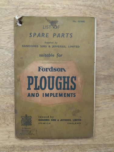 Fordson ploughs and - and, implements