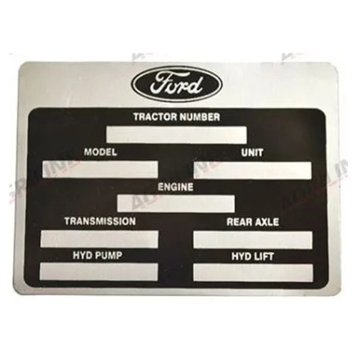 Agriline identification plate - agriline,