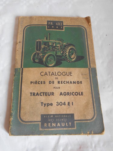 Vintage tractor renault type - vintage,