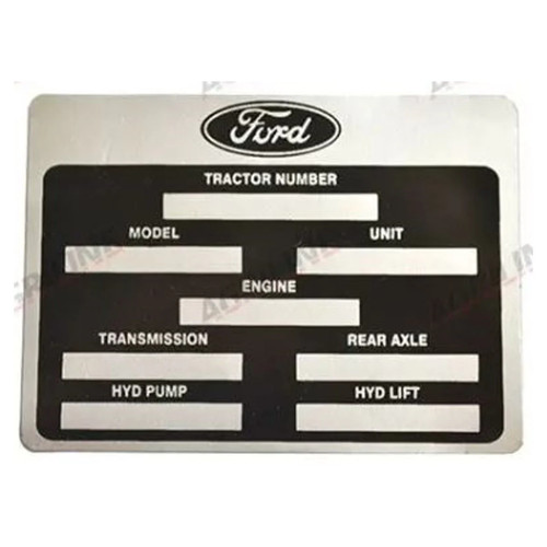Agriline identification plate - agriline,