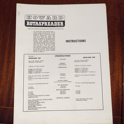 Howard rotaspreader 100 - howard, 100/200